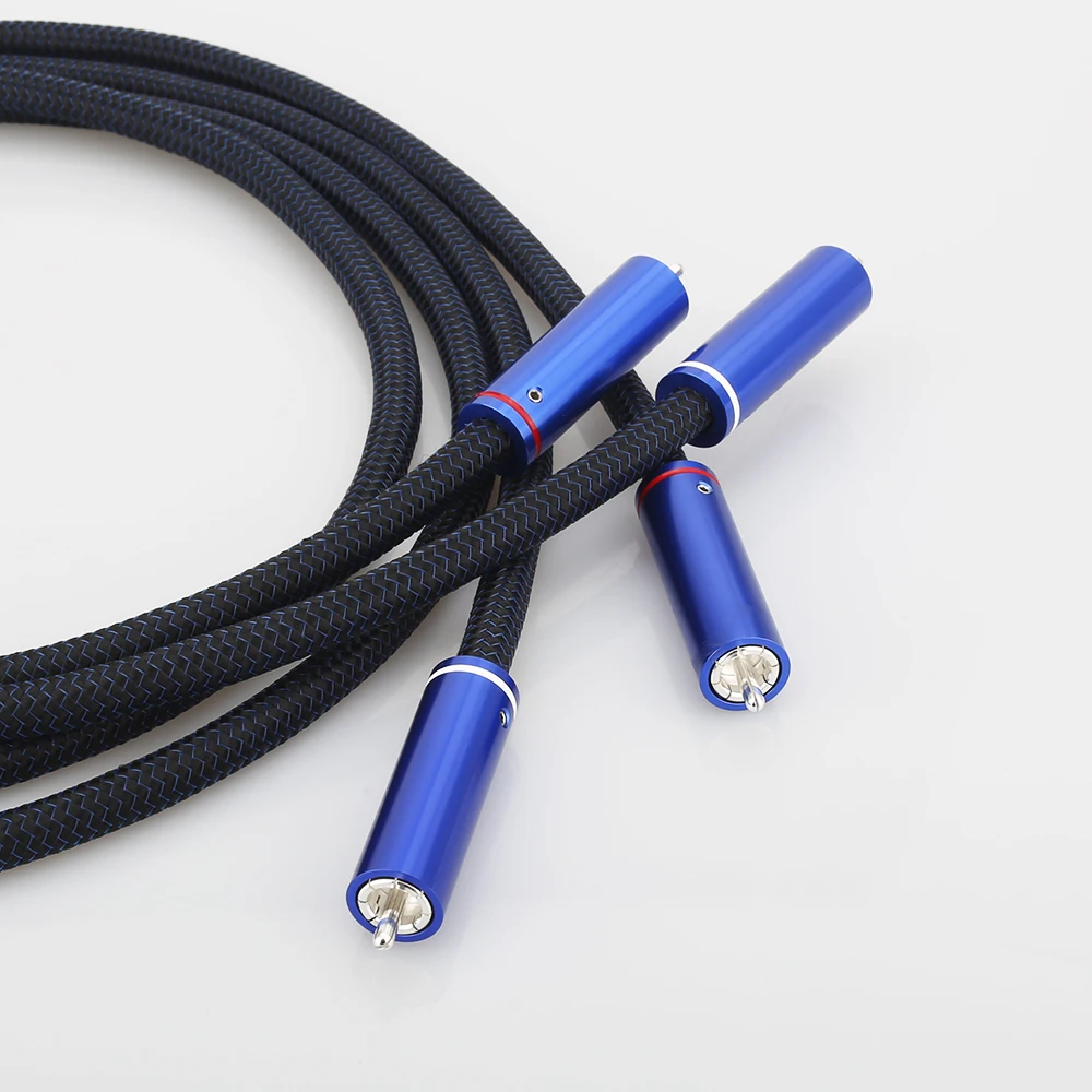 Audiocrast Audiophiles RCA Cable 2RCA Male to HiFi System Subwoofer Converter Adapter with Diameter 8mm HIFI | Электроника