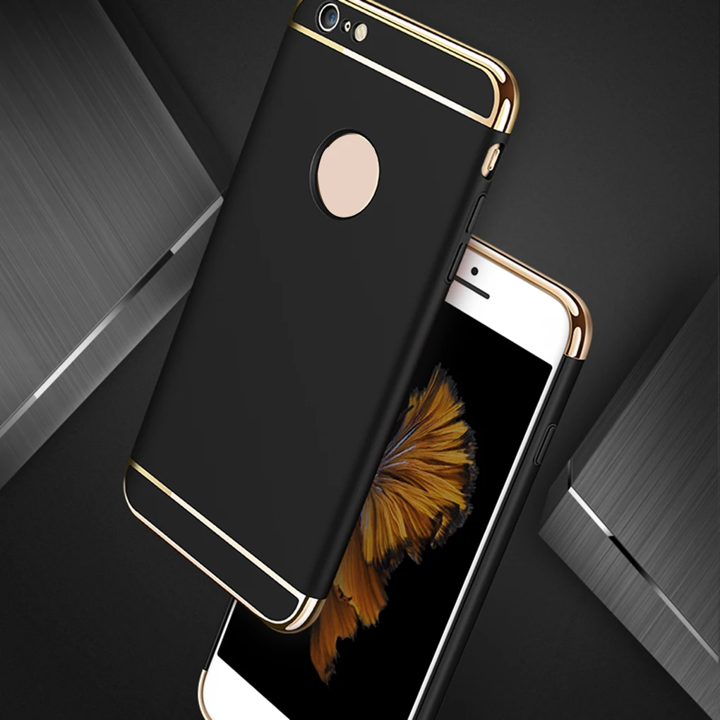 Replacement for iPhone6/6s 7/8 8plus/X Hard Case Electroplate Thin Shockproof Protective PC Cover |