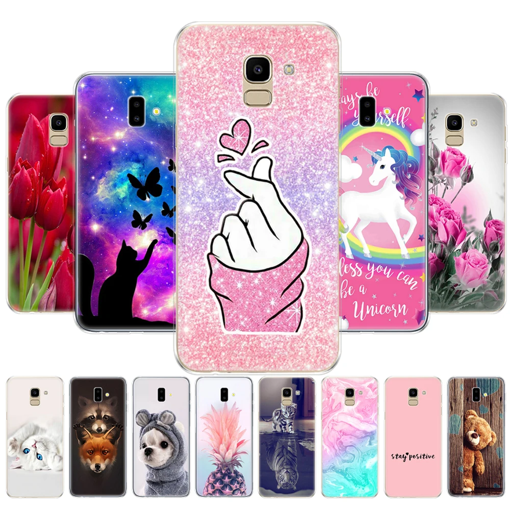 

For Samsung J6 2018 Case EU J600 J600F SM-J600F Silicon Soft TPU Back Cover For Samsung Galaxy J6 Plus 2018 J6+ J610 J610F Coque