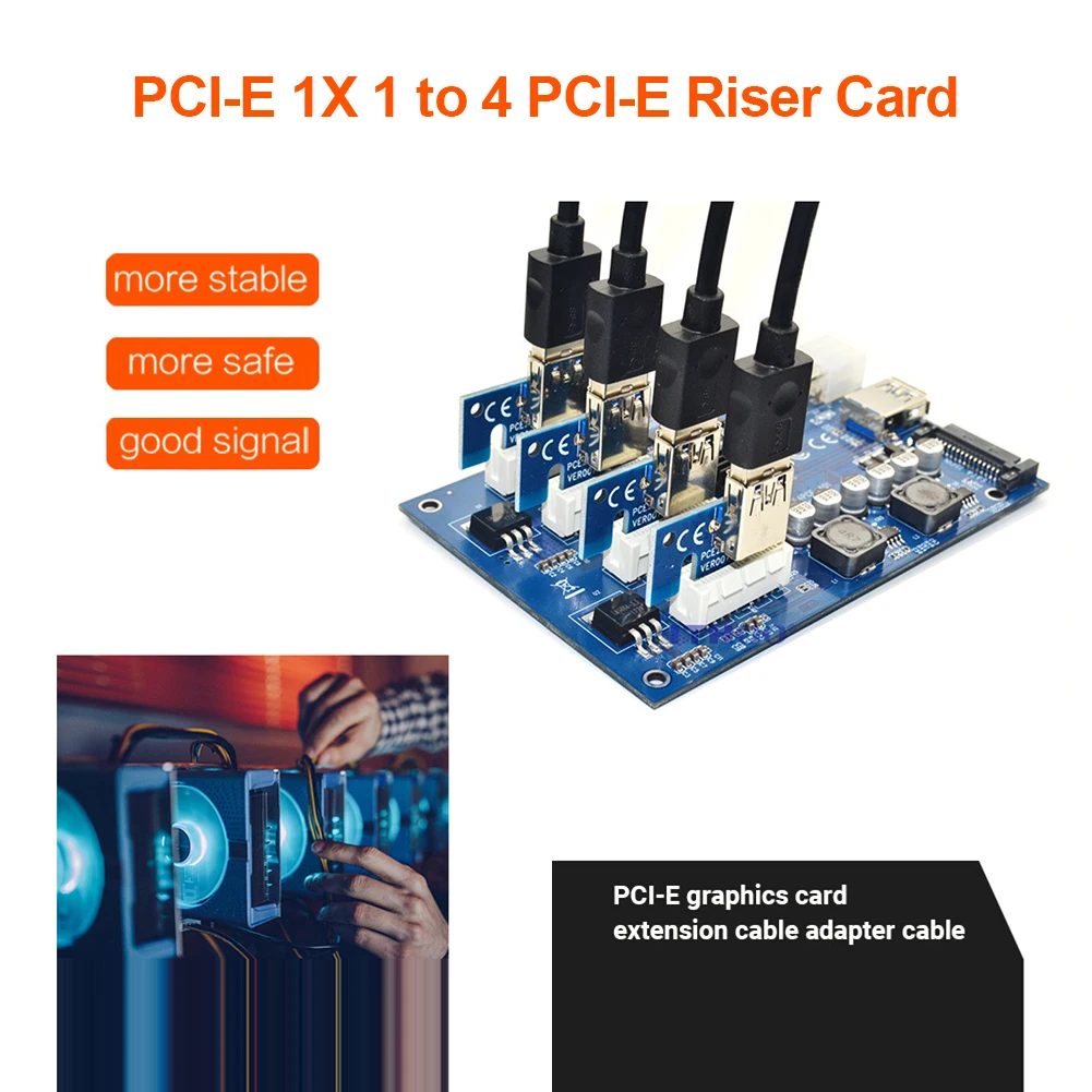 Комплект расширения PCI-E X1-4PCI-E X16 расширительный комплект с 1 до 4 портами PCI Express