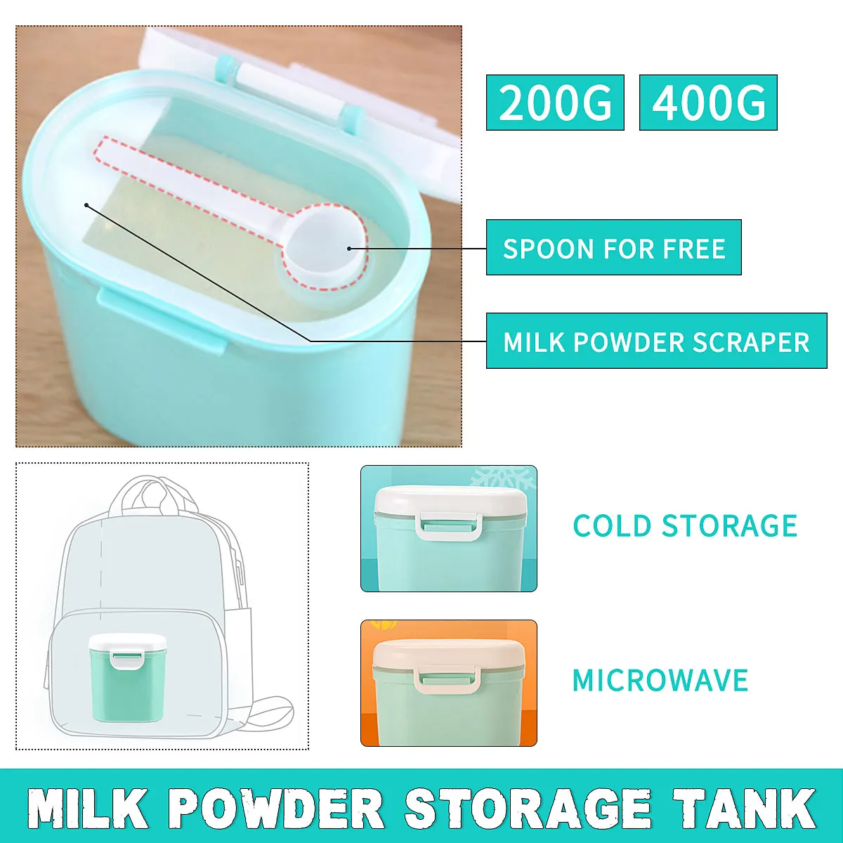 

Baby Milk Powder Container Box Melkpoeder Container Food Storage Box Multilayer Infants Free shipping Feeding Food Storage Boxes