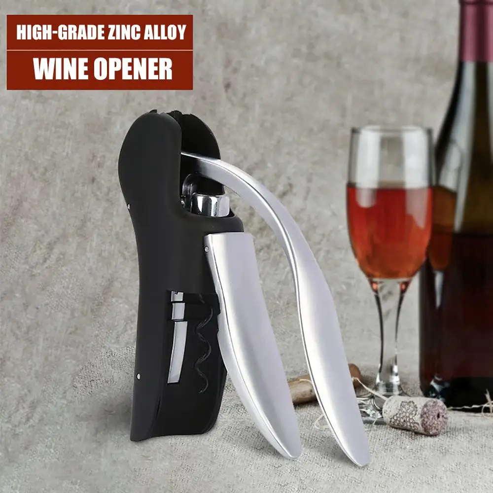 

New Vertical Lever Corkscrew Bottle Openers Foil Cutter Wine Tool Set Cork Drill Lifter Kit Wine Opener Bar Lever Corkscrew