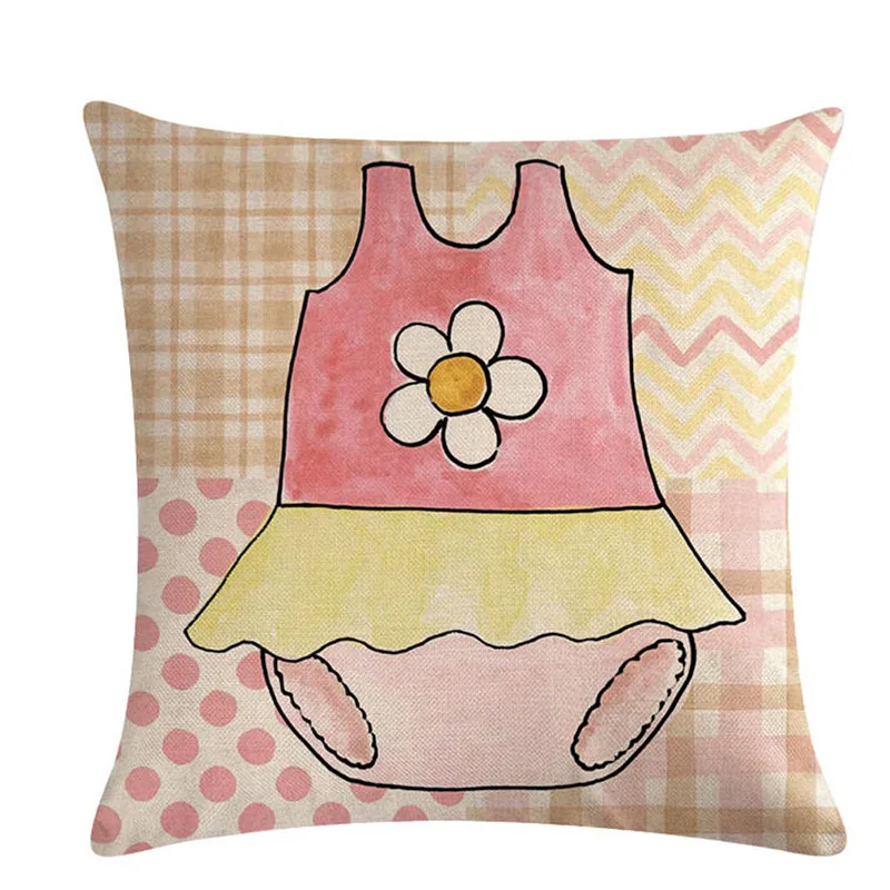 Милый детский костюм с героями мультфильмов серия льняная наволочка для объятий