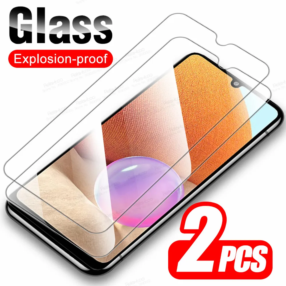 

Закаленное стекло для Samsung Galaxy A32 4G, 2 шт., защитная пленка для экрана Samsung A 32 LTE SM-A325F 6,4 дюйма, Защитная пленка для телефона