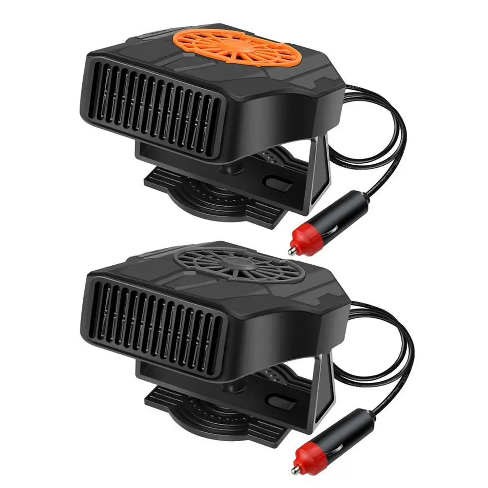 

2 in 1 Portable Car Heater Defroster Auto Cooling Fan 12V/24V Portable Electric Car Heater Heating Cooling Fan Warmer