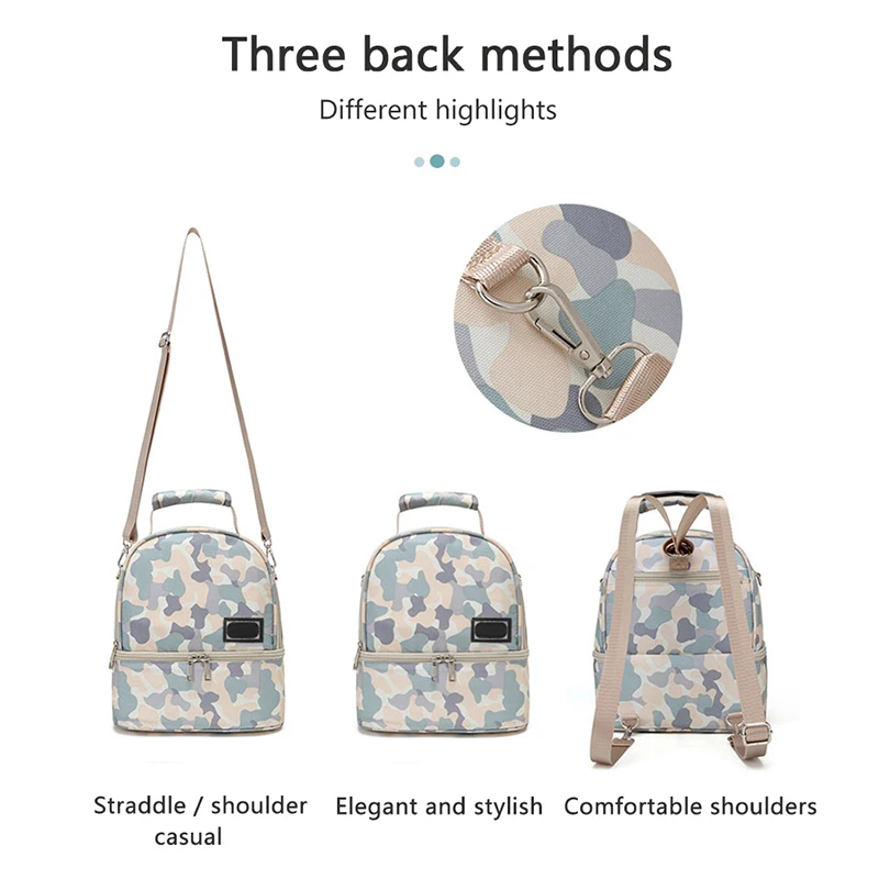 

Women Mummy Diaper Bags Waterproof Baby Bottle Breast Milk Pump Breastfeeding Outdoor Working Backpack Baby Bottle Cooler Bag