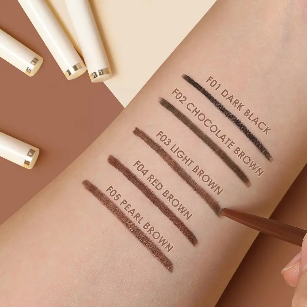 

Red Brown Eyeliner Ultra-slim 1.7mm Soft Easy Wear Lasting Eyes Pencil Makeup Gel Eyeliner Waterproof High Professional Pig D0X0