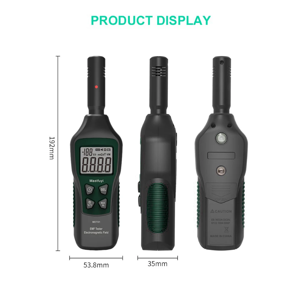 FUYI Radiation Dosimeter FY876 EMF Meter Handheld Electromagnetic Detector Wave Tester High Precise Monitor | Инструменты