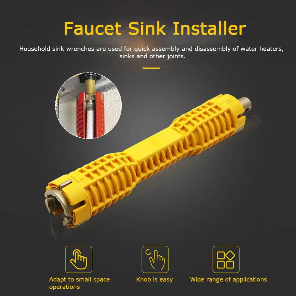 Новинка! Монтажный ключ для водопроводной трубы сверхдлинный гаечный ванной