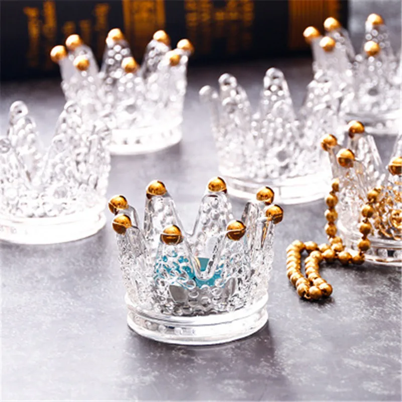 Милая пепельница с короной Стеклянная Пепельница кристаллами креативная модная
