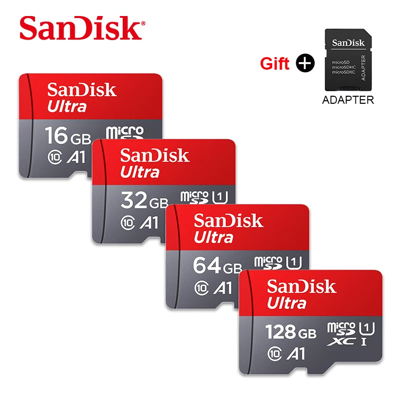 SanDisk Micro SD карта класс 10 64 Гб 128 Гб карта памяти 16 ГБ 32 ГБ MicroSDHC флэш-карта UHS-1 TF карта для 4K HD рекордер вождения