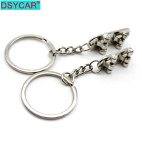 dsycar 1pair metal couple keychain cute scooter boy and girl keyrings wedding favor for him and her couple key chain
