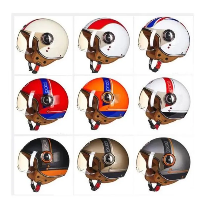Men Women Motorcycle Helmet Chopper 3/4 Open Face Vintage Moto Casque Casco Capacete Scooter Motorbike | Автомобили и мотоциклы