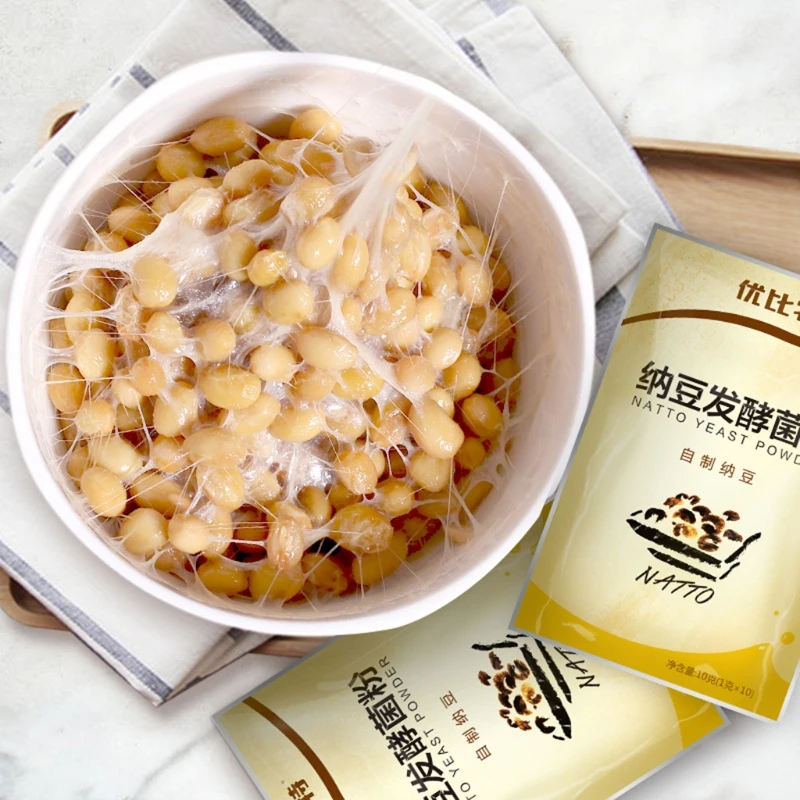 10 г порошок Natto классическое домашнее питание липкая соевая соя Bacillus здоровый дом