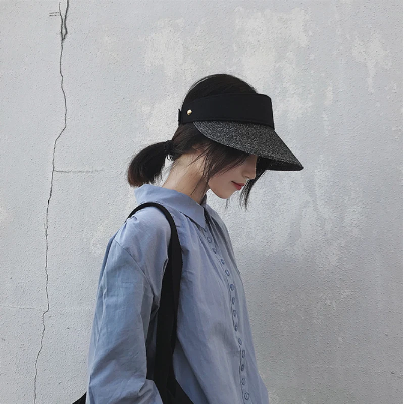 Шляпа женская Соломенная с широкими полями модная повседневная переносная