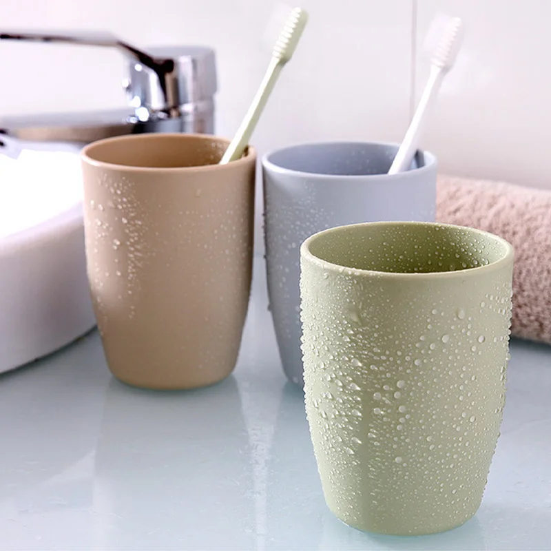 Новая креативная плотная круговая пластиковая одноцветная чашка для воды