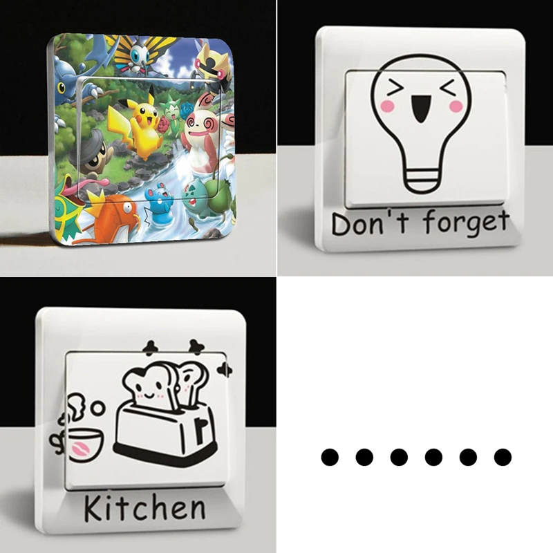 2 шт. виниловые наклейки с мультяшными изображениями 9 х9 см|Наклейки на стену| |