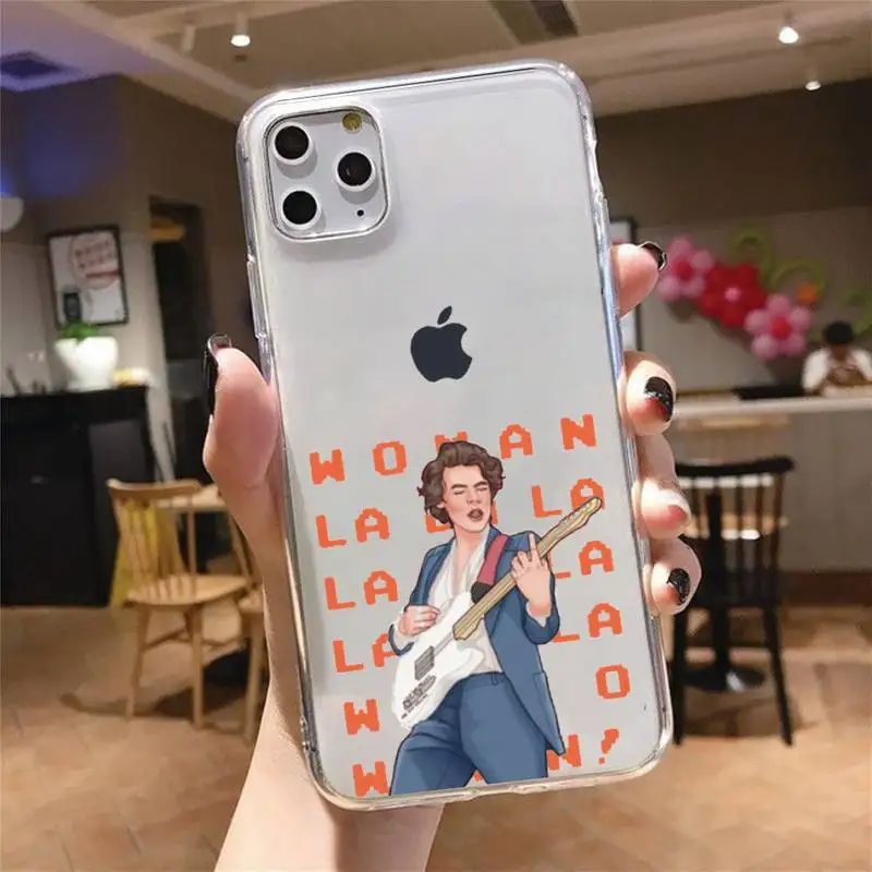 

Harry Styles One Direction Phone Case Transparent for iPhone 6 7 8 11 12 s mini pro X XS XR MAX Plus cover funda shell