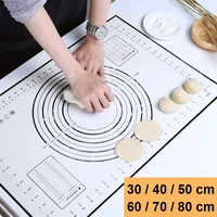 large size silicone kneading pad non stick surface rolling dough mat with scale kitchen cooking pastry sheet oven liner bakeware