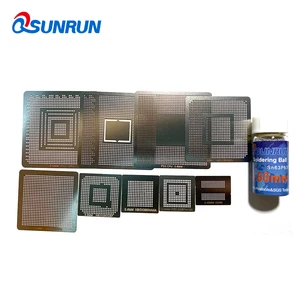 Горячие 9 шт. BGA трафарет PS3 Xbox реболлинг трафареты Комплект с 1 бутылкой 25K паяльный шар 0,6 мм