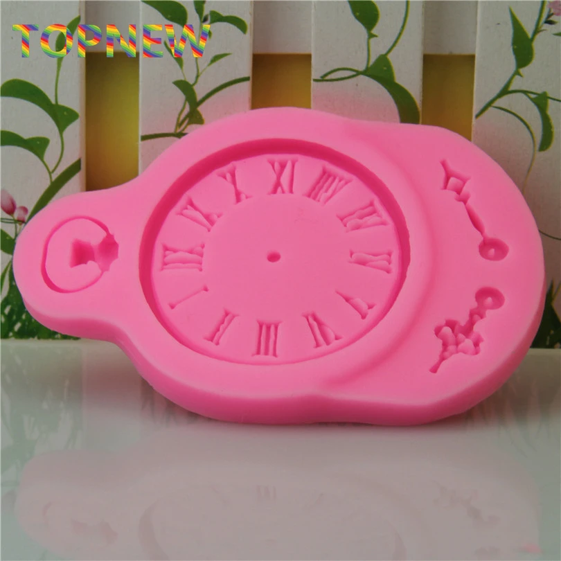 Часы в стиле стимпанк карманные часы силиконовая форма помадка торт украшение