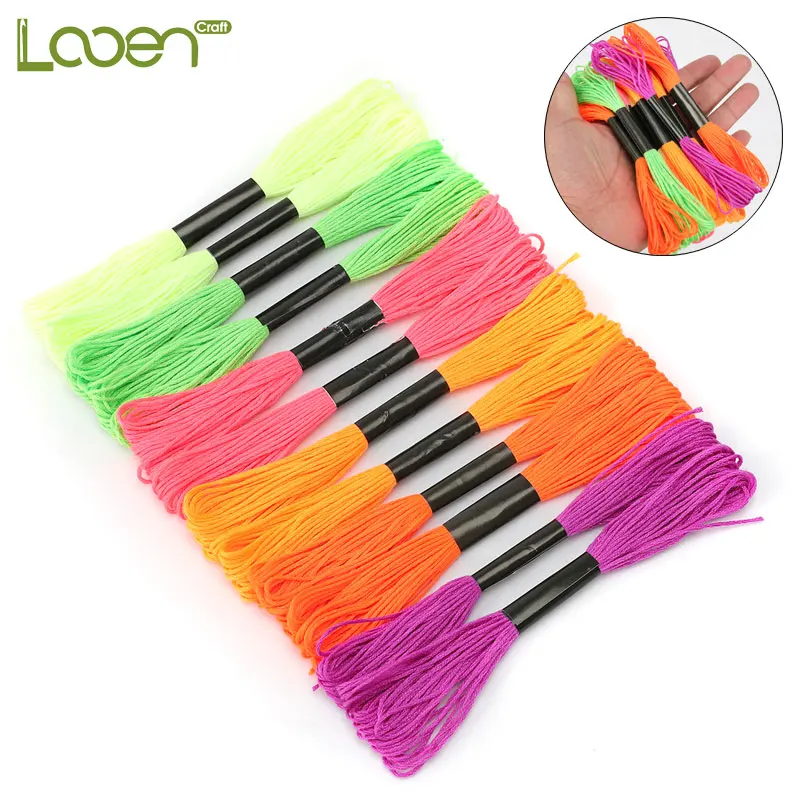 12 шт. хлопковые нити для вышивки крестиком 8 м|Нитки пряжи| |
