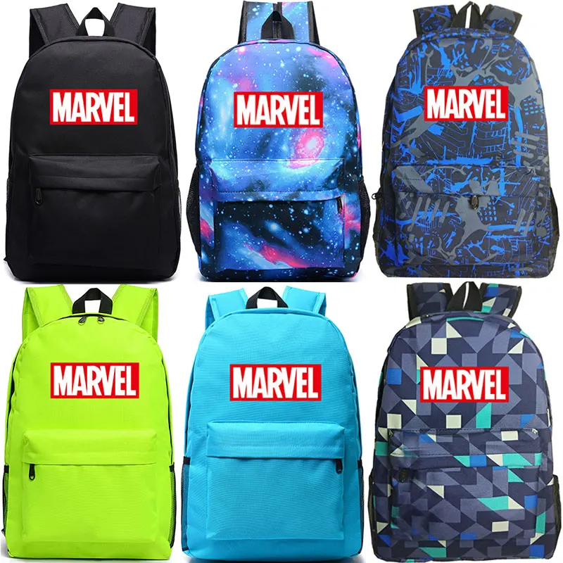 MARVEL 2019 цветная школьная сумка с надписью мстители для мальчиков и девочек