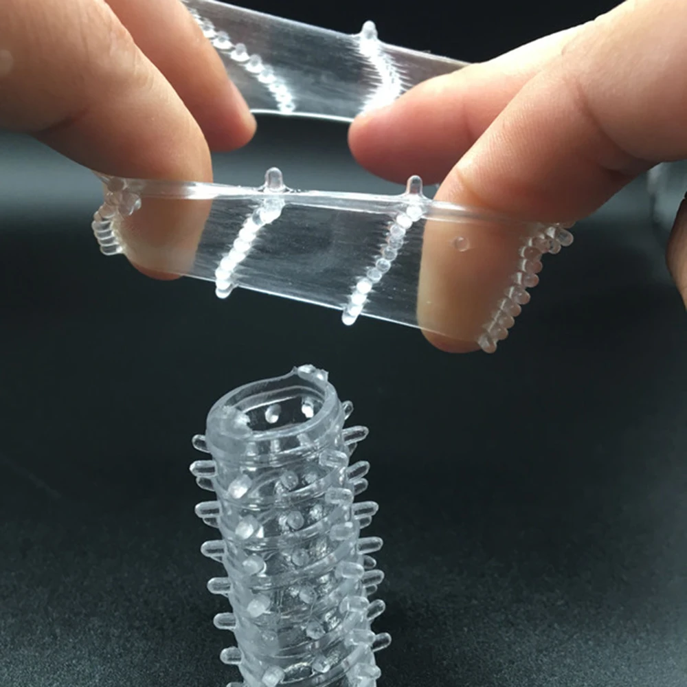 Втулка для пениса мужчин секс-игрушки многоразовые шипованные презервативы