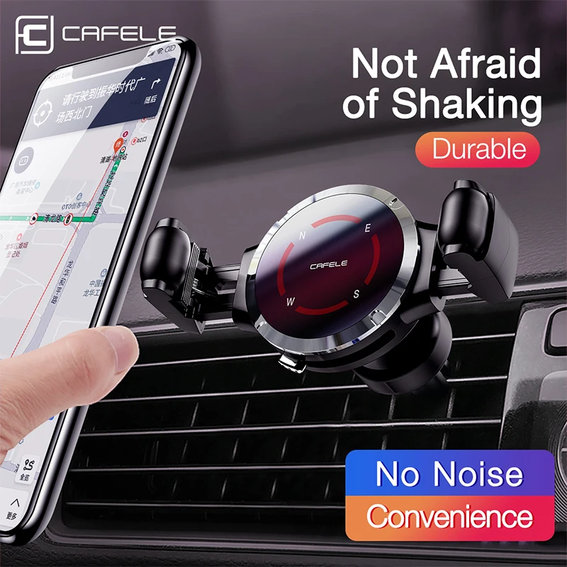 Автомобильный держатель для телефона Cafele подставка iPhone с креплением на
