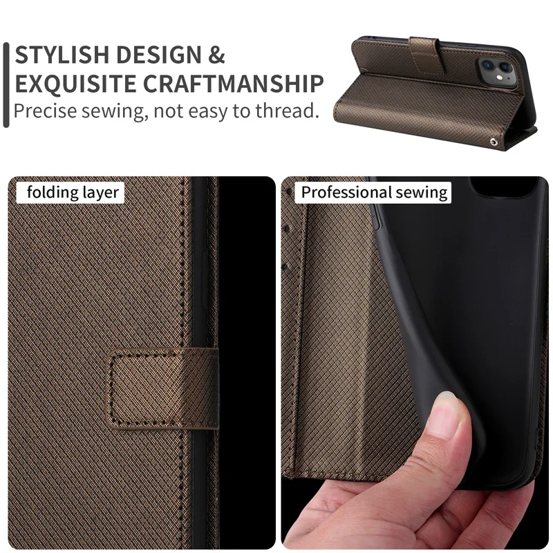 

For oneplus Nord N20 5G Case Luxury Flip PU Leather Card Slots Wallet Stand Case OPPO Reno7 LIte OPPO A96 5G Phone Bags