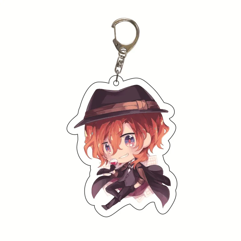 Подвеска для ключей с изображением бродячих собак Bungou дазай Осаму милый