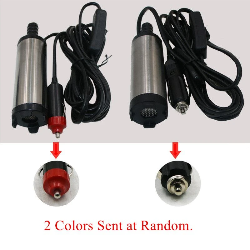 

12V DC 38mm Diesel Fuel Water Oil Car Camping Fishing Submersible Transfer Pump