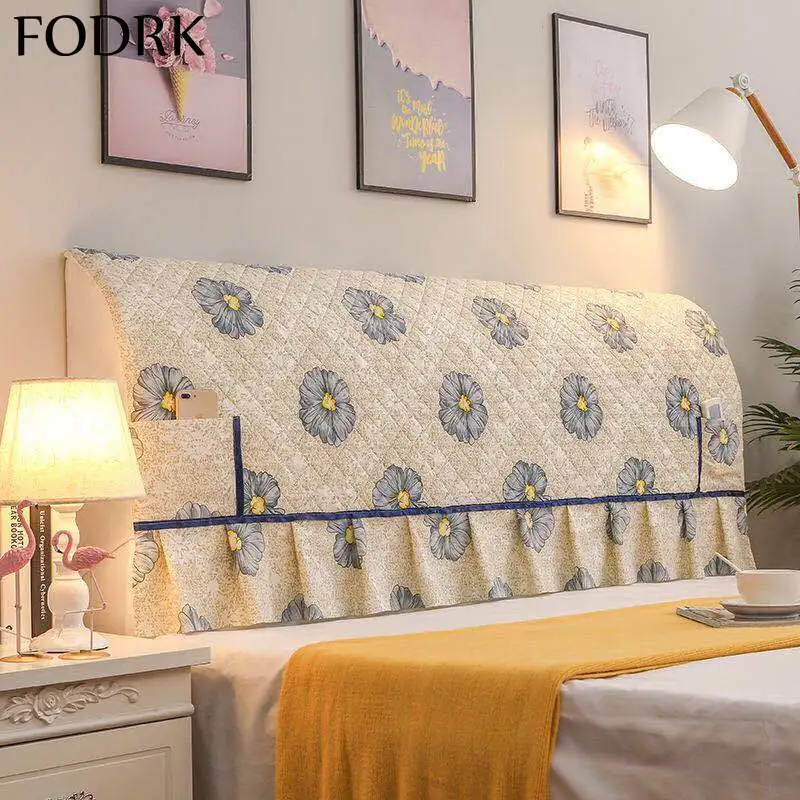 

Luxury Bed Head Cover Headboards Fluffy Plaid Board Double Blanket Elastic Mattress Pad King Size Sofa Home and Comfort Bedroom