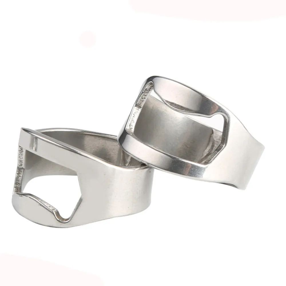 1 шт. Нержавеющая сталь пальца кольцо Бутылка открытие Открыватель пивной бар