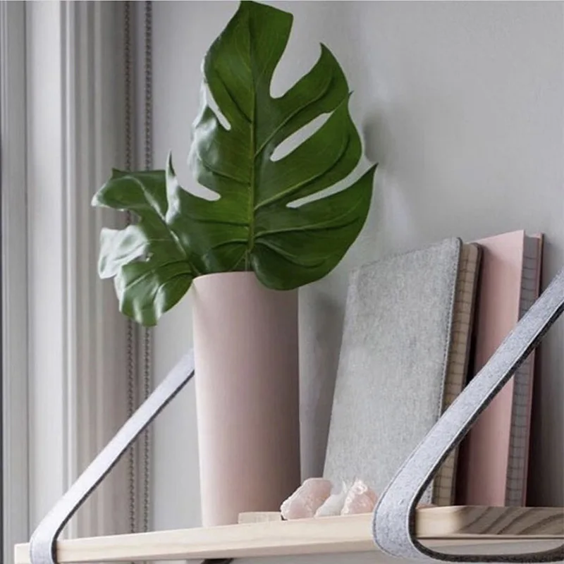 Скандинавская деревянная настенная полка войлочная перегородка для хранения в