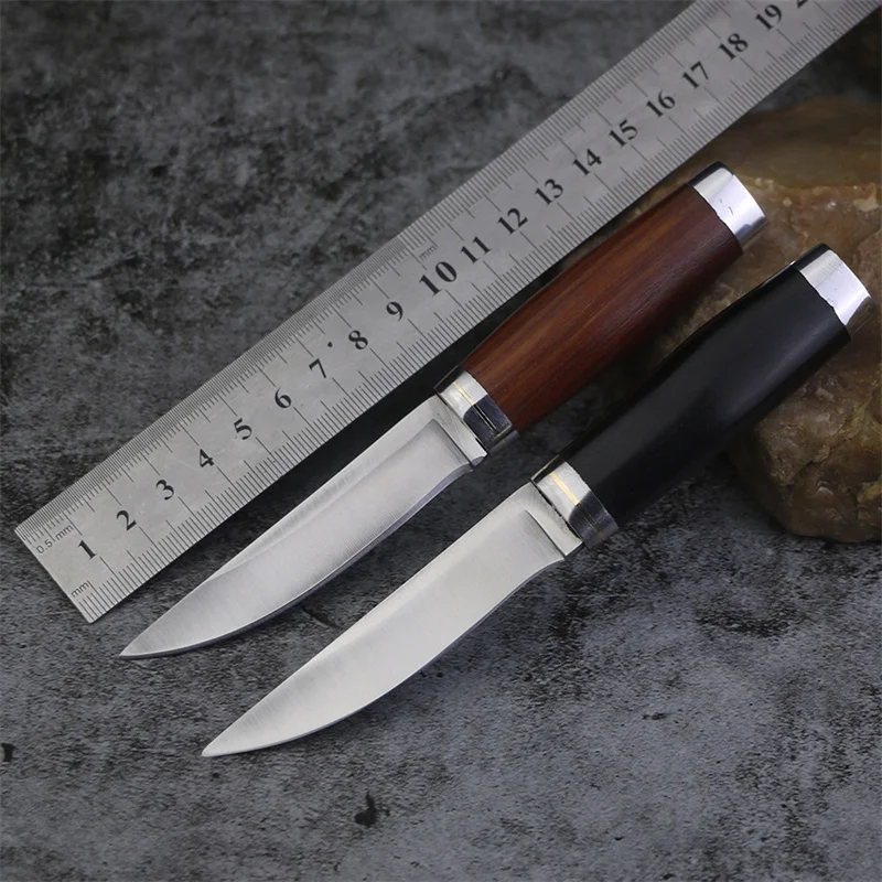 Ручной нож для мяса маленький прямой кемпинга на открытом воздухе искусственный