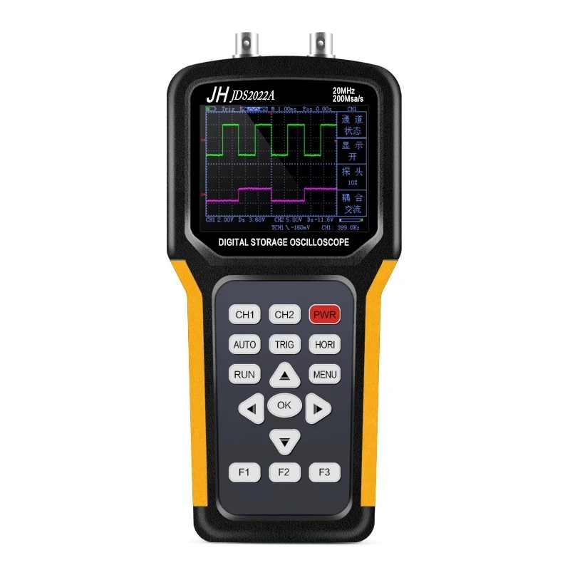 Мультиметр Jinhan JDS2022A осциллограф с цифровым хранением 2 канала 20 МГц 200 Мбит/с