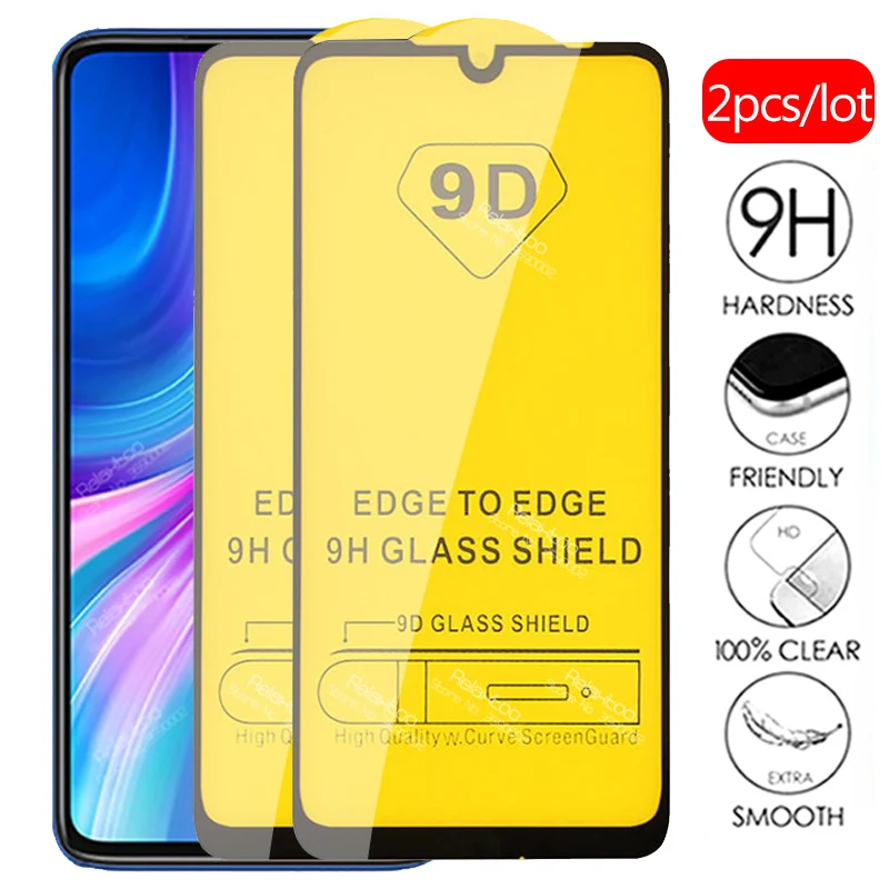 Стекло для redmi note 8 pro 2 шт. 9D защитное стекло с полным клеем xiaomi t readmi redmy 8a redmi8 a