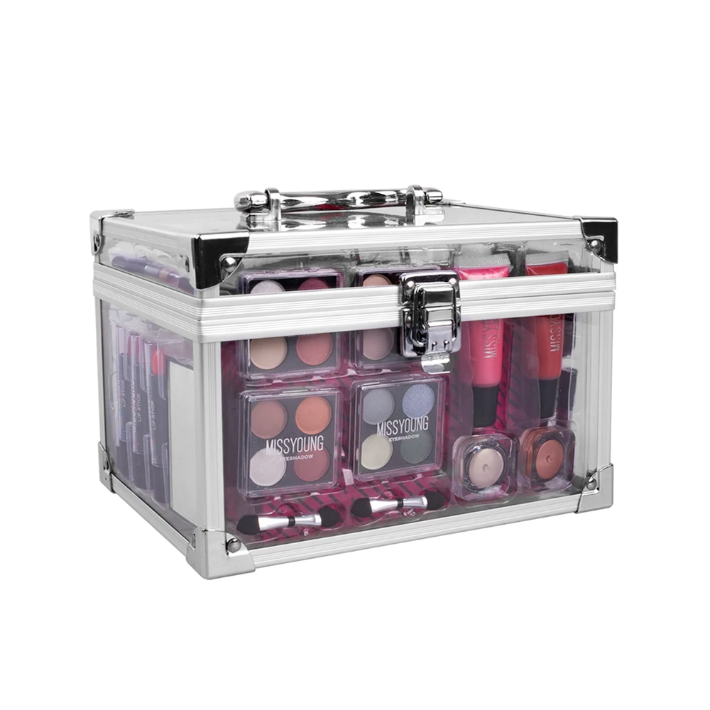 Набор кистей для макияжа профессиональный полный чемодан комплект сексуальный