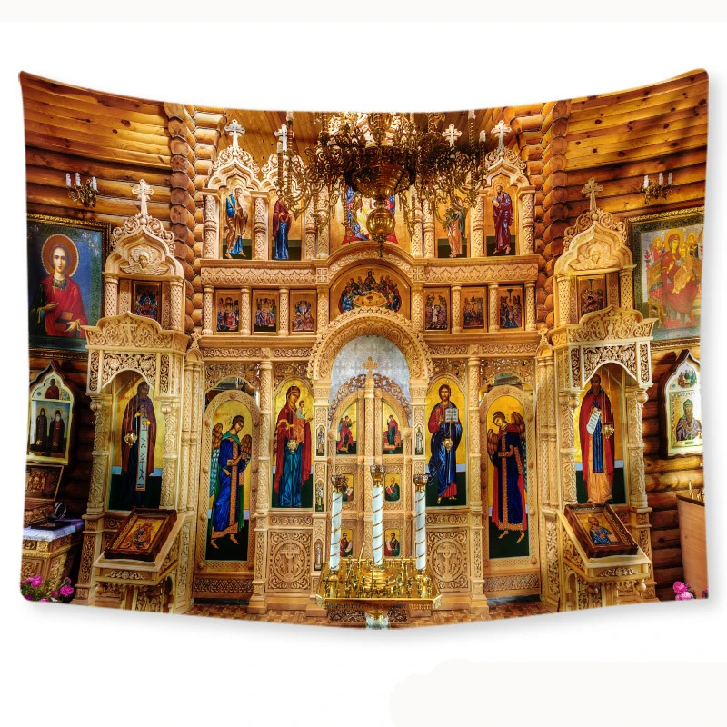 Настенный Ковер с изображением Иисуса домашний декор настенный гобелен большая