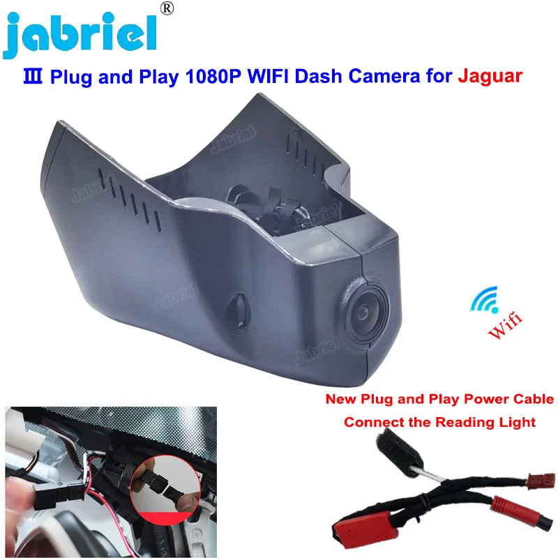 Plug And Play Wifi Car Dvr Dash Cam Camera For Jaguar XE XEL XF XFL X260 F-Pace SVR F-Type 2015 2016 2017 2018 2019 2020 2021