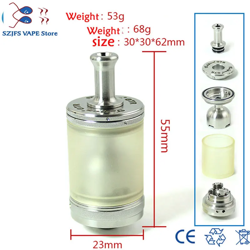 Бокс мод SXK с испарителем мощностью 70 Вт sxk Taifun GTR RTA электронная сигарета OLED