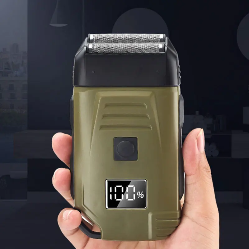 Мощная Влажная и сухая Бритва для мужчин бритва бороды аккумуляторная лица лысая