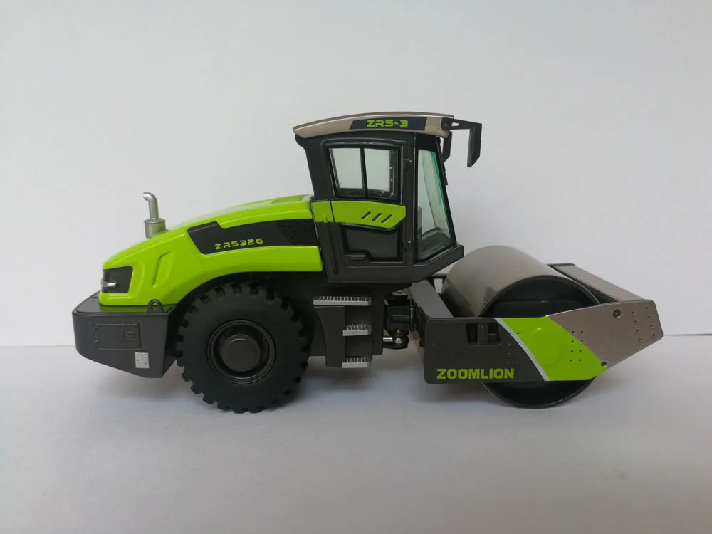 1:50 Zoomlion ZRS326 гидравлический однобарабанный Вибрационный дорожный каток 1:50 Масштаб литые игрушки