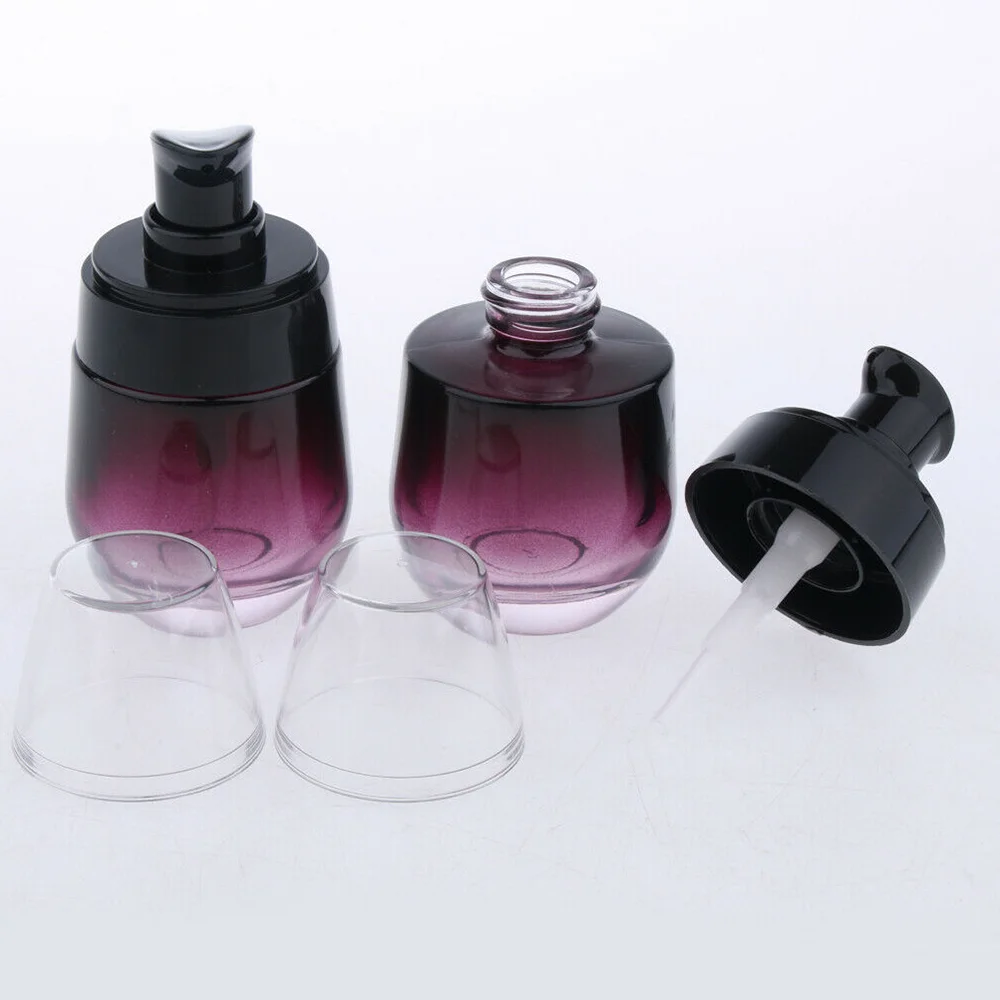 

3pcs 30ml Perfume Bottle Square Pink Transparent Glass Spray Empty Bottle Stylish Refillable Bottle