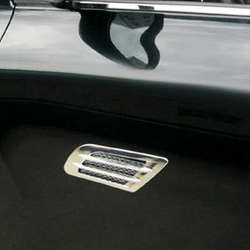 

2PCS Car Air Inlet Decoration Simulation Shark Fake Side Air Vent Decoration Trim