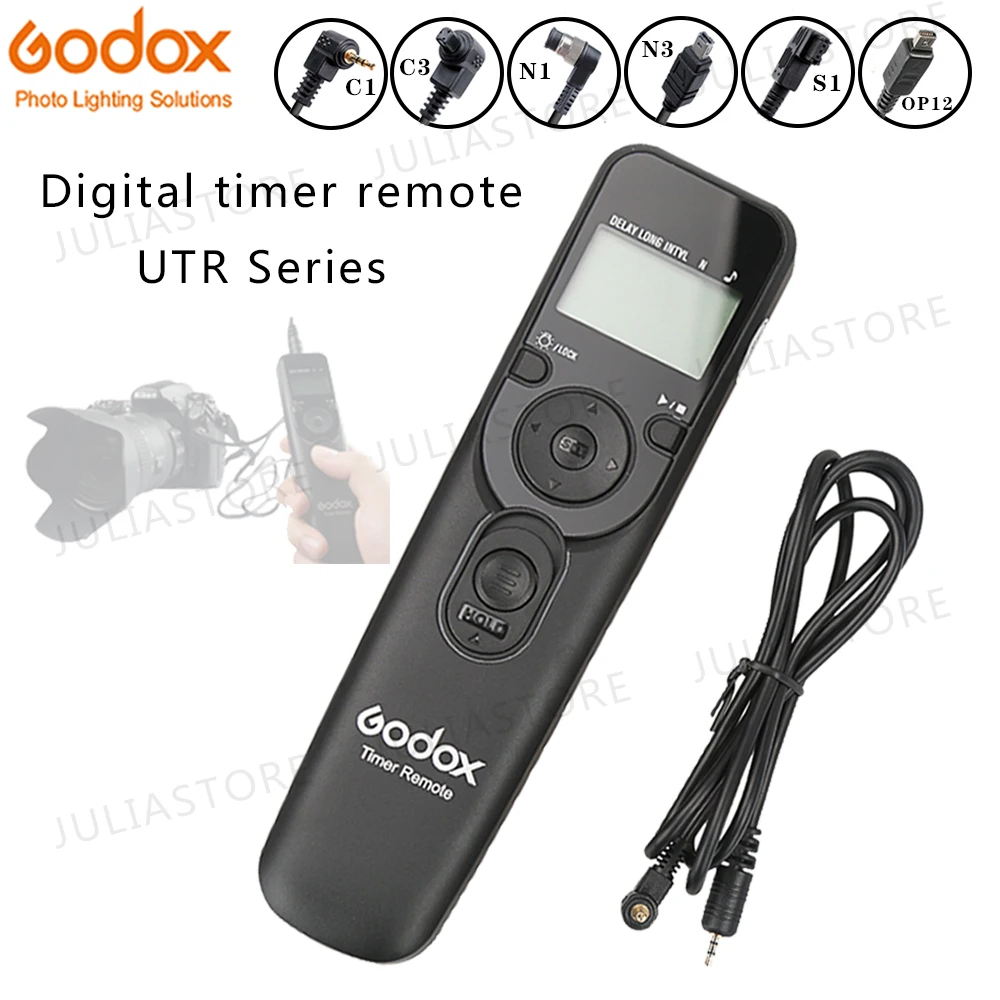 Godox цифровой таймер дистанционного UTR-C1/C3/N1/N3/S1 с ЖК-панелью освещенный сменный