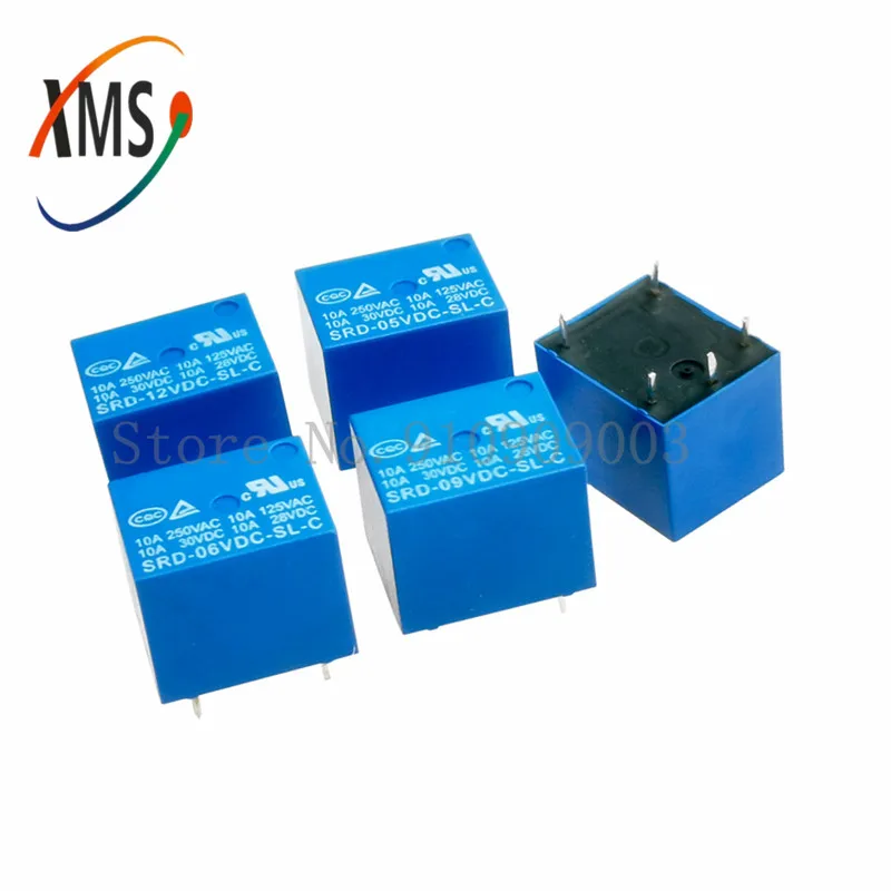 5 шт./лот реле SRD-09VDC-SL-C SRD-09VDC-SL SRD-09VDC SRD-09V Шпильки 9V DC высокого качества | Электронные