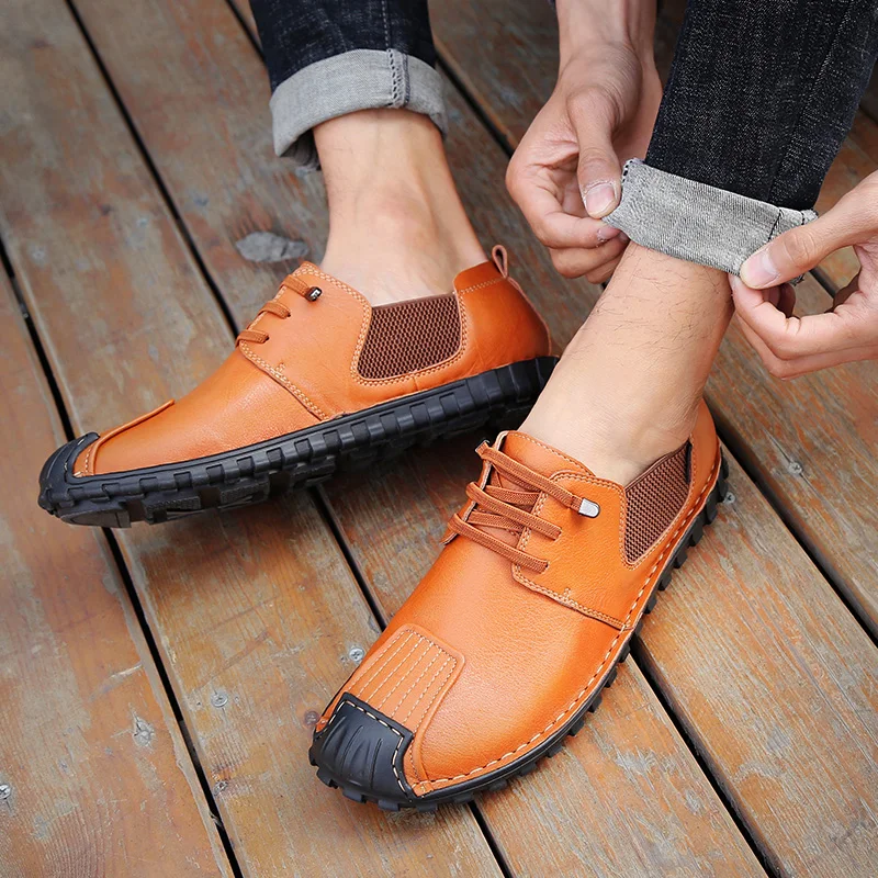 Новинка Мужская повседневная обувь ручной работы Высококачественная Обувь На