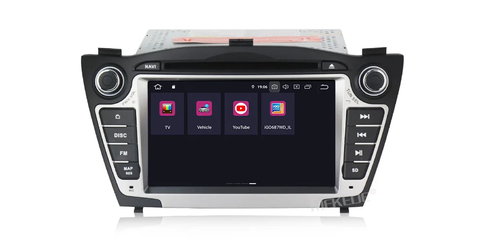 MEKEDE ips экран DSP Android 9,0 автомобильный мультимедийный dvd gps плеер для hyundai IX35 с RDS радио bluetooth wifi 4G